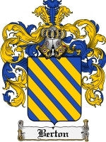 Berton coat of arms family crest download