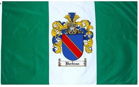 Bertran family crest coat of arms flag
