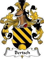 Bertsch coat of arms family crest download