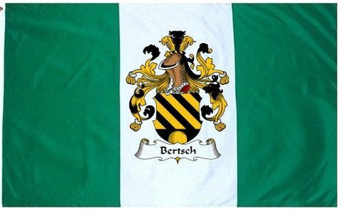 Bertsch family crest coat of arms flag