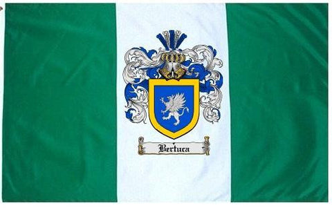 Bertuca family crest coat of arms flag