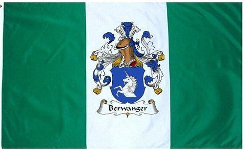 Berwanger family crest coat of arms flag