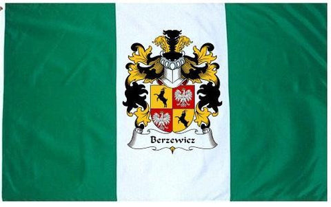 Berzewicz family crest coat of arms flag