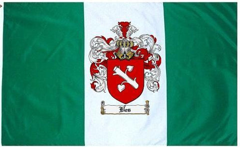 Bes family crest coat of arms flag