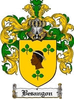 Besangon coat of arms family crest download