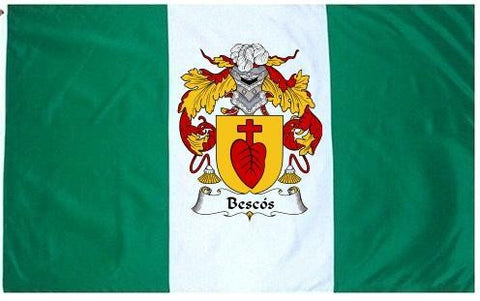 Bescos family crest coat of arms flag