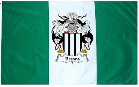 Besora family crest coat of arms flag