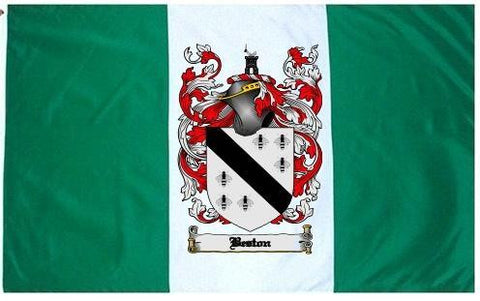 Beston family crest coat of arms flag