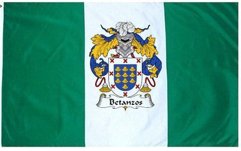 Betanzos family crest coat of arms flag