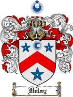 Betay coat of arms family crest download