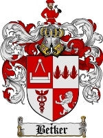 Betker coat of arms family crest download