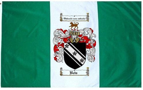 Bets family crest coat of arms flag