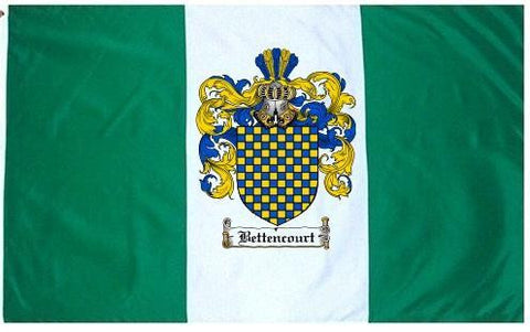 Bettencourt family crest coat of arms flag