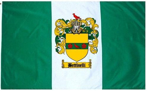 Bettinelli family crest coat of arms flag