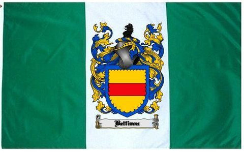 Bettison family crest coat of arms flag