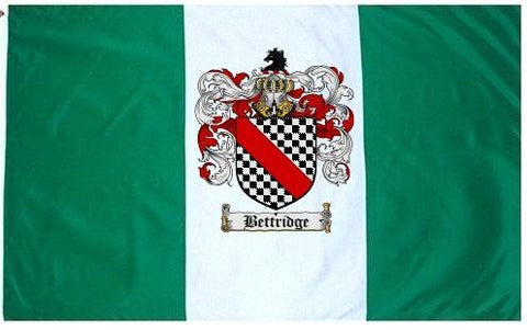 Bettridge family crest coat of arms flag