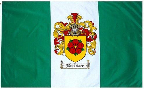 Beukelaer family crest coat of arms flag