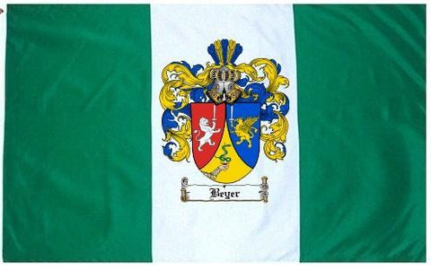 Beyer- family crest coat of arms flag