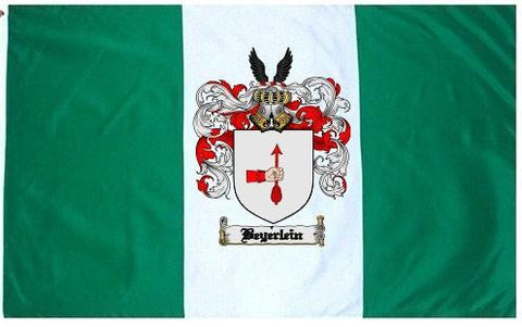 Beyerlein family crest coat of arms flag