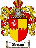 Bezzant coat of arms family crest download