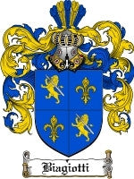 Biagiotti coat of arms family crest download