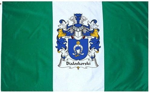 Bialoskorski family crest coat of arms flag