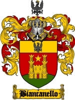 Biancanello coat of arms family crest download