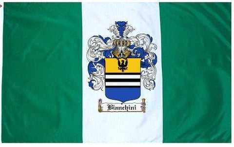 Bianchini family crest coat of arms flag