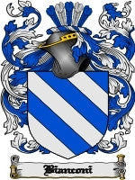 Bianconi coat of arms family crest download