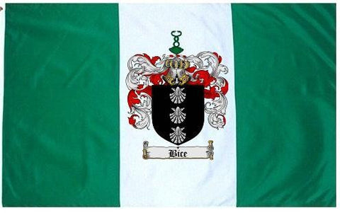 Bice family crest coat of arms flag
