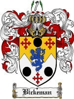 Bickeman coat of arms family crest download