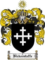 Bickerstaffe coat of arms family crest download