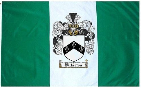 Bickerton family crest coat of arms flag