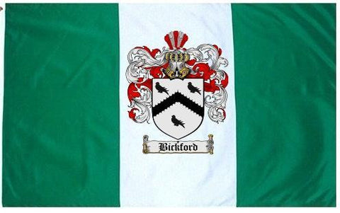 Bickford family crest coat of arms flag