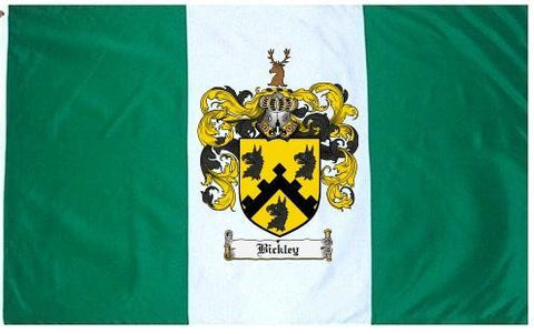 Bickley family crest coat of arms flag