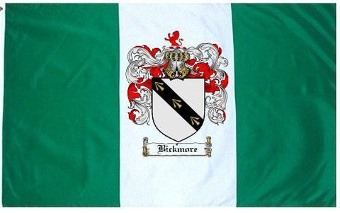 Bickmore family crest coat of arms flag