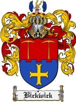 Bickwick coat of arms family crest download