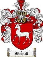 Bidault coat of arms family crest download