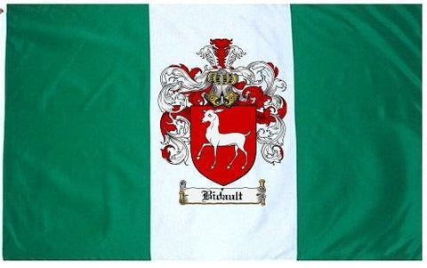 Bidault family crest coat of arms flag