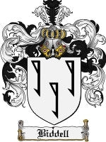 Biddell coat of arms family crest download
