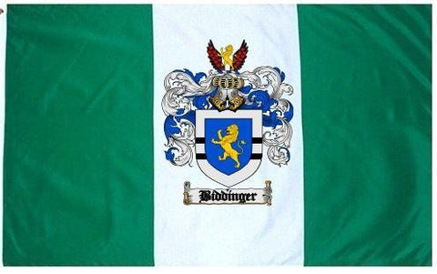 Biddinger family crest coat of arms flag