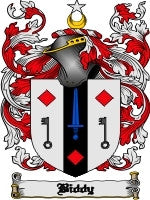 Biddy coat of arms family crest download