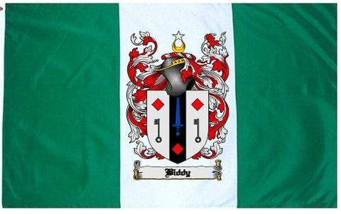 Biddy family crest coat of arms flag