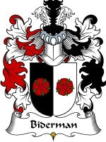 Biderman coat of arms family crest download