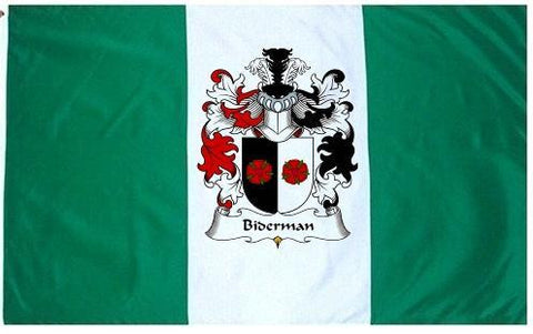 Biderman family crest coat of arms flag