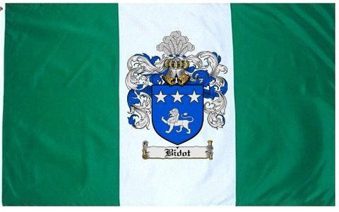 Bidot family crest coat of arms flag