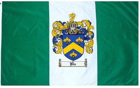 Bie family crest coat of arms flag