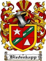 Biedenkapp coat of arms family crest download