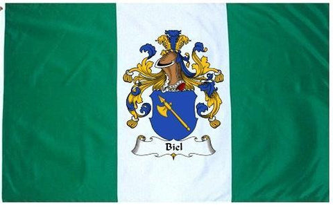 Biel family crest coat of arms flag