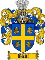 Bielli coat of arms family crest download